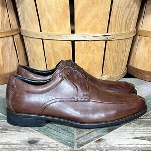 Anatomic & Co. Armando Coffee Brown Leather Lace-Up Comfort Oxfords Men Size 8
